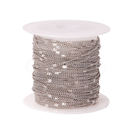 Soldered Brass Coated Iron Curb Chains CH-CJ0001-01A-P-1
