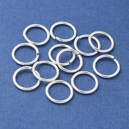 Brass Open Jump Rings KK-M165-9mm-01S-RS-1