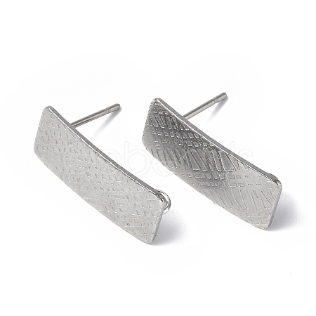 Non-Tarnish 304 Stainless Steel Stud Earring Finding STAS-B034-10P-1