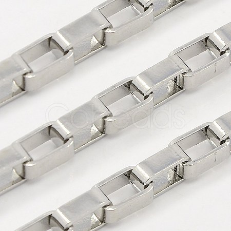 Tarnish Resistant 304 Stainless Steel Venetian Chains CHS-K001-01-4mm-1