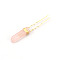 Alloy Hair Forks, with Rose Quartz, Hair Accessories for Women Girls, Golden, 80x10mm