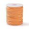 45M Faux Suede Cord, Faux Suede Lace, Orange, 2~2.5x1.5~2mm, about 50 Yards(45m)/Roll