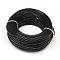 Round Aluminum Wire, Bendable Metal Craft Wire, for DIY Jewelry Craft Making, Black, 3 Gauge, 6.0mm, 7m/500g(22.9 Feet/500g)