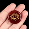 Symbol Natural Carnelian Flat Round Palm Stones, Crystal Pocket Stone for Reiki Balancing Meditation Home Decoration, 25mm