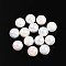 Electroplate Pearlized Glass Pearl Beads, Iridescent, Round, Mint Cream, 10x10mm, Hole: 1.2mm, about 346pcs/Pound