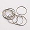 Brass Linking Rings, Nickel Free, Antique Bronze, 25x1mm