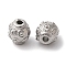 Non-Tarnish 304 Stainless Steel Beads, Round, Stainless Steel Color, 7x6mm, Hole: 1.6mm