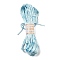 Polyester Embroidery Floss, Cross Stitch Threads, Light Blue, 3mm, 20m/bundle