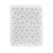 Nail Art Stickers Decals, Self Adhesive, for Nail Tips Decorations, White, Star Pattern, 101x78.5mm