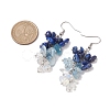 Natural Lapis Lazuli Earrings EJEW-TA00462-03-3