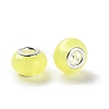 Pearlized Resin European Beads RESI-M001-01E-2
