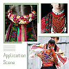 Ethnic Style Embroidery Polyester Ribbons SK-TAC0001-04-7