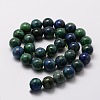 Natural Chrysocolla and Lapis Lazuli Beads Strands X-G-E329-10mm-42-2