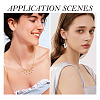 100Pcs 2 Colors Round Imitation Pearl Acrylic Pendants PALLOY-TA00292-8