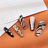 24 Sheets 12 Colors Letter Style Plastic Nail Art Stickers MRMJ-OC0003-21-4