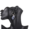 304 Stainless Steel Dangle Hoop Earrings EJEW-JE06737-02-2
