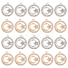 60Pcs 2 Colors Alloy Crystal Rhinestone Pendants FIND-DC0006-39-1