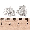Vintage Elephant Charms PALLOY-ZN-47017-N-FF-3