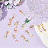 Alloy Enamel Duck Pendant Locking Stitch Markers HJEW-AB00119-4