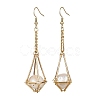 Brass Earring Hooks with Tray EJEW-JE05582-01-1