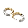 Ion Plating(IP) Two Tone 304 Stainless Steel Huggie Hoop Earrings EJEW-A106-01C-2