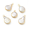 Baroque Natural Keshi Pearl Pendants PEAR-P004-37KCG-1
