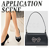 Glass Rhinestone Bowknot Shoe Decorations AJEW-WH0323-24C-6
