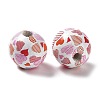 Valentine's Day Theme Printed Wood Beads WOOD-G017-02B-2