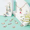 Porcelain Pendants KK-SC0001-66-5