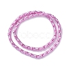 Electroplate Glass Beads Strands EGLA-Q128-13A-2