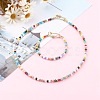 Brass Micro Pave Clear Cubic Zirconia Pendant Necklaces & Bracelets Jewelry Sets SJEW-JS01189-2