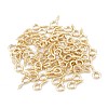 Brass Screw Eye Pin Peg Bails KK-D063-03G-1