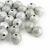Spray Painted Acrylic Beads X-ACRP-Q018-8mm-001-1