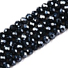 Electroplate Glass Beads Strands EGLA-A034-P4mm-A29-1
