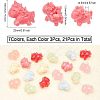 CHGCRAFT 21Pcs 7 Colors Opaque Resin Beads RESI-CA0001-48-2