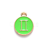 Alloy Enamel Pendants X-ENAM-S124-01A-06I-2