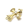 Brass Micro Pave Cubic Zirconia Pendants KK-K400-40G-2