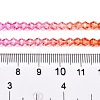 Gradient Color Baking Paint Glass Bead Strands LS-DGLA-A039-T4mm-A04-5