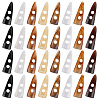 36Pcs 9 Colors Acrylic Buttons BUTT-DR0001-03-1