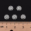 Silver Color Plated Brass Bead Caps X-EC134-S-4