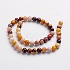 Round Natural Mookaite Gemstone Bead Strands G-J333-06-8mm-2