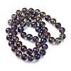 Electroplate Glass Bead Strands EGLA-J140-FR01-16mm-4