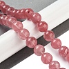 Cherry Quartz Glass Beads Strands G-B077-A06-02-2