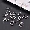 Brass Screw On Clip-on Earring Findings KK-L164-02S-6