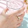 Natural Freshwater Pearl & 304 Stainless Steel Bead Finger Rings RJEW-FS00001-12-5