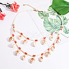 Bohemian Style Bib Necklaces NJEW-PH0001-11-4