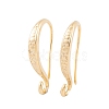 Rack Plating Eco-friendly Brass Earring Hooks KK-D075-11G-RS-1