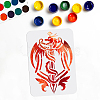 PET Hollow Out Drawing Painting Stencils DIY-WH0403-015-1