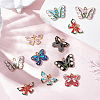 36Pcs 9 Style Alloy Enamel Pendants ENAM-SC0002-89-4