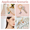 32Pcs 8 Colors Butterfly Alloy Enamel Pendant Locking Stitch Markers HJEW-HS00079-6